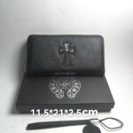 Chrome Hearts クロムハーツ 長財布 本革 ケース付き