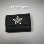 Chrome Hearts クロムハーツ 三つ折り財布 長財布 本革 ケース付き