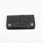 Chrome Hearts  クロムハーツ 二つ折り財布 本革 ケース付き