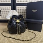 Chanel ゴールドコイン バケットバッグ ノベルティ 21*14*21cm