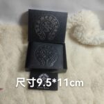 Chrome Hearts クロムハーツ 二つ折り財布 本革 ケース付き