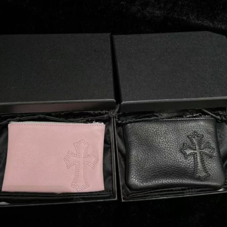 0002 Chrome Hearts クロムハーツ 小銭入れ 本革 ケース付き - 画像 (1)
