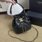 Chanel ゴールドコイン バケットバッグ ノベルティ 21*14*21cm - 画像 (4)
