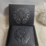 Chrome Hearts クロムハーツ 二つ折り財布 本革 ケース付き - 画像 (3)