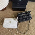 CHANEL プレゼント用 コットンツイード シャネル風ボックスバッグ 18*9*12CM - 画像 (6)