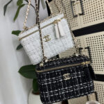 CHANEL プレゼント用 コットンツイード シャネル風ボックスバッグ 18*9*12CM - 画像 (13)