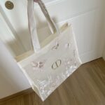 DIOR  ビューティー メイクアップカウンター ノベルティ商品レースネットトートバッグ 41*38*15cm - 画像 (9)