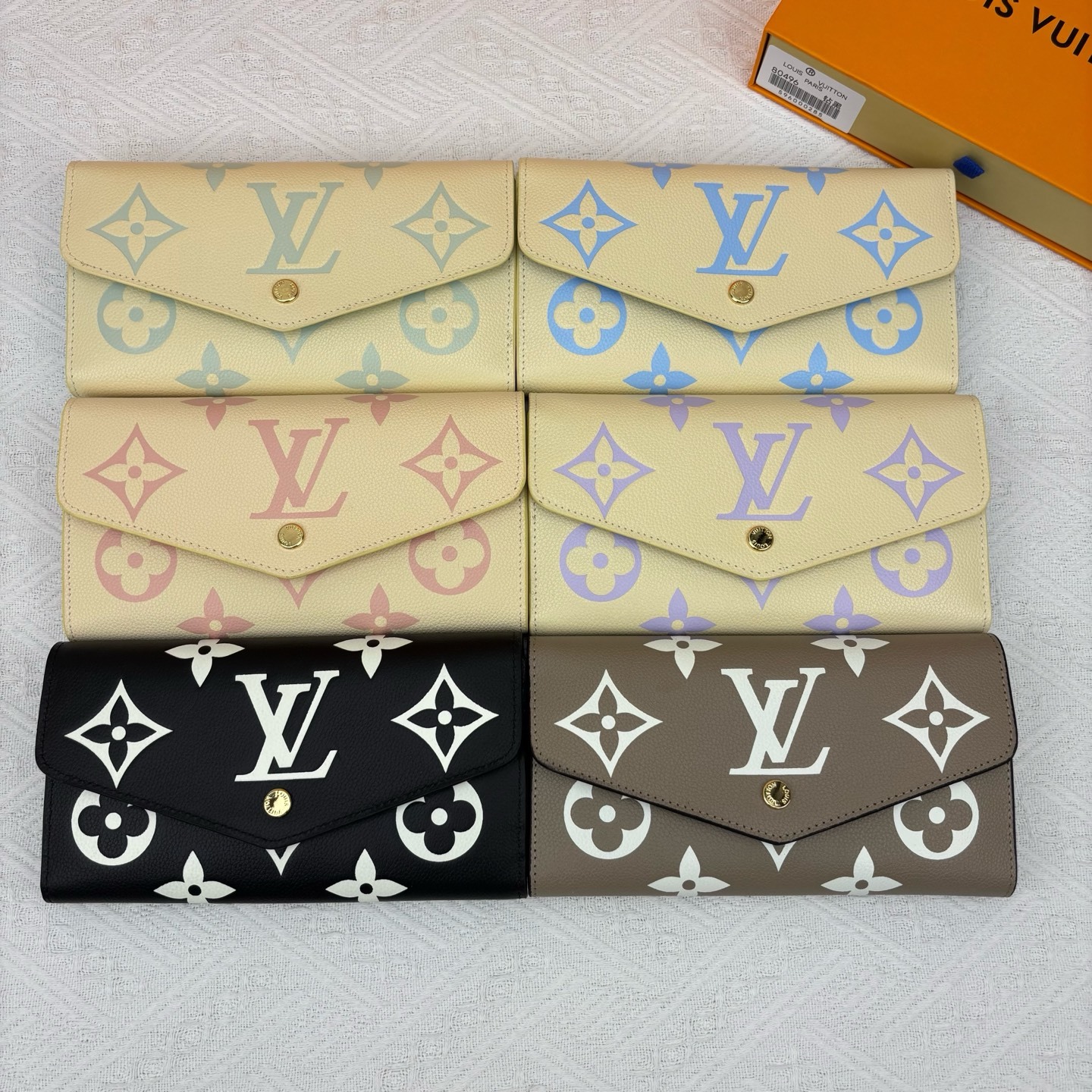 001_ZT LV 長財布 二つ折り財布 ケース付き 80496 19*10.5*2.5cm - 画像 (1)