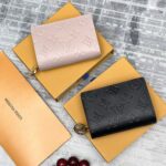lv 二つ折り財布 型押し ケース付き M80510 11*9*3cm