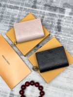 lv 二つ折り財布 型押し ケース付き M80510 11*9*3cm