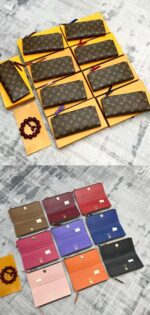 lv 二つ折り財布 長財布 ケース付き 61269 21*9*2cm - 画像 (2)