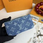 LV デニム 長財布 名刺入れ 小銭入れ ケース付き 60017 19*10*1cm - 画像 (12)