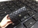 Chanel 三つ折り財布 ケース付き 羊革 0877 19.5*10*5 - 画像 (7)