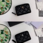 CHANEL カード入れ 小銭入れ 69721 ケース付き 9x10cm