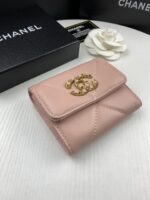 Chanel 三つ折り財布 ケース付き 0956 10*11cm - 画像 (11)
