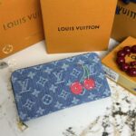 LV デニム 長財布 名刺入れ 小銭入れ ケース付き 60017 19*10*1cm - 画像 (4)