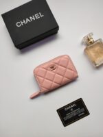 Chanel 名刺入れ 小銭入れ ケース付き 羊革 AP0216 10_9cm - 画像 (10)