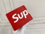 lv supremeコラボレーション 二つ折り財布 ケース付き 12*8cm - 画像 (19)