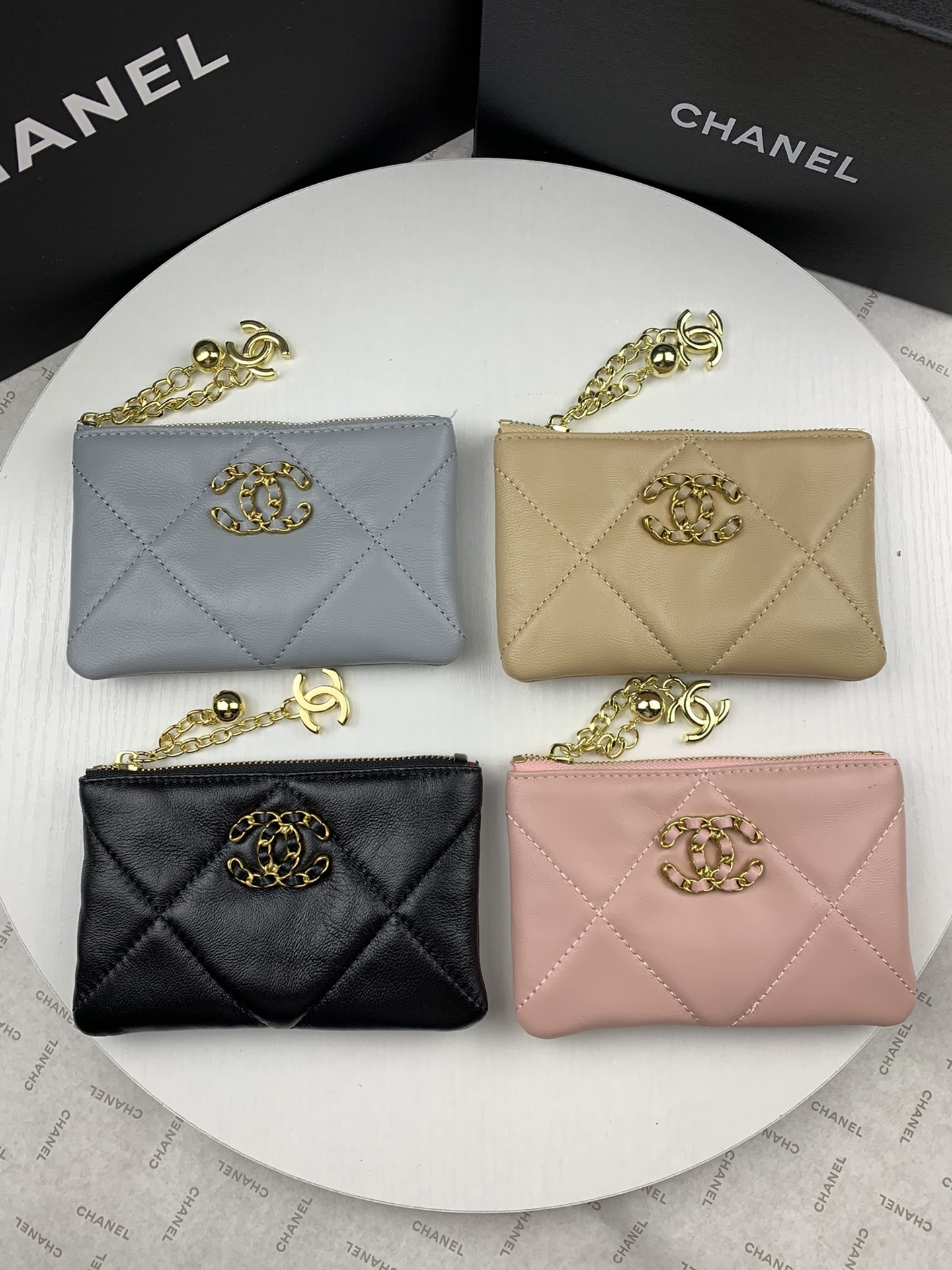 017_ZT Chanel 名刺入れ 小銭入れ ケース付き 1059 - 画像 (1)