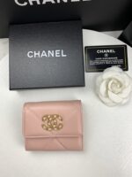 Chanel 三つ折り財布 ケース付き 0956 10*11cm - 画像 (3)