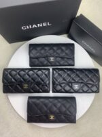 Chanel 長財布 二つ折り財布 ケース付き 80758 19*10