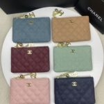 Chanel 名刺入れ 小銭入れ ケース付き 50167 14*10*1