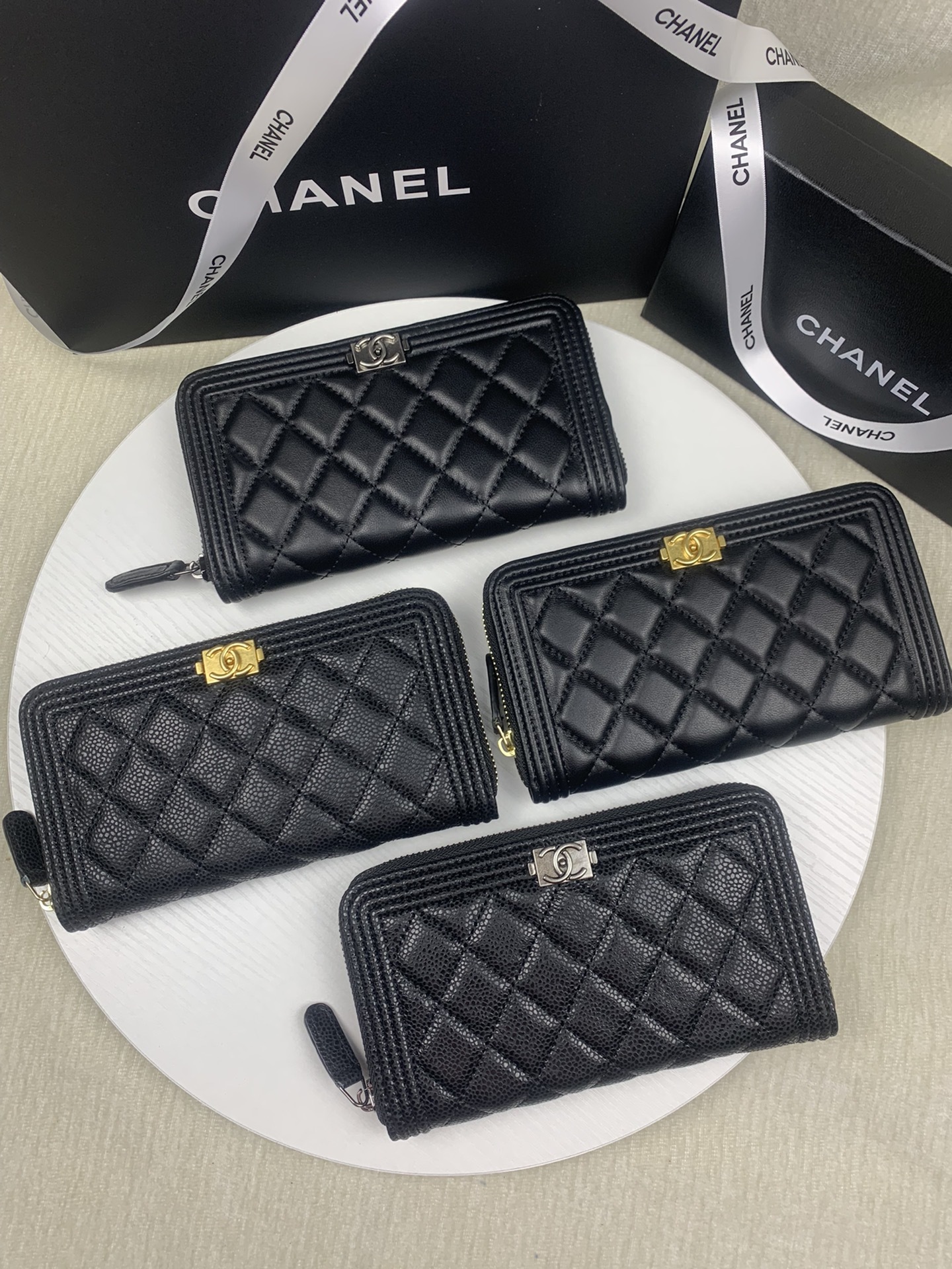 033_ZT Chanel 長財布 ケース付き 80815 10.4*19.4*3 - 画像 (1)