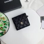 Chanel 三つ折り財布 小銭入れファスナーポケットあり ケース付き 003 11*10cm - 画像 (11)