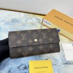 LV 長財布 二つ折り財布 ケース付き 61734 10*19cm - 画像 (6)