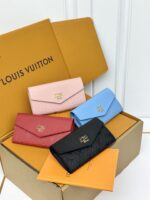 lv 二つ折り財布 長財布 ケース付き M27664 19*2*10.5cm