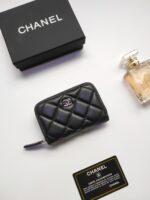 Chanel 名刺入れ 小銭入れ ケース付き 羊革 AP0216 10_9cm - 画像 (6)