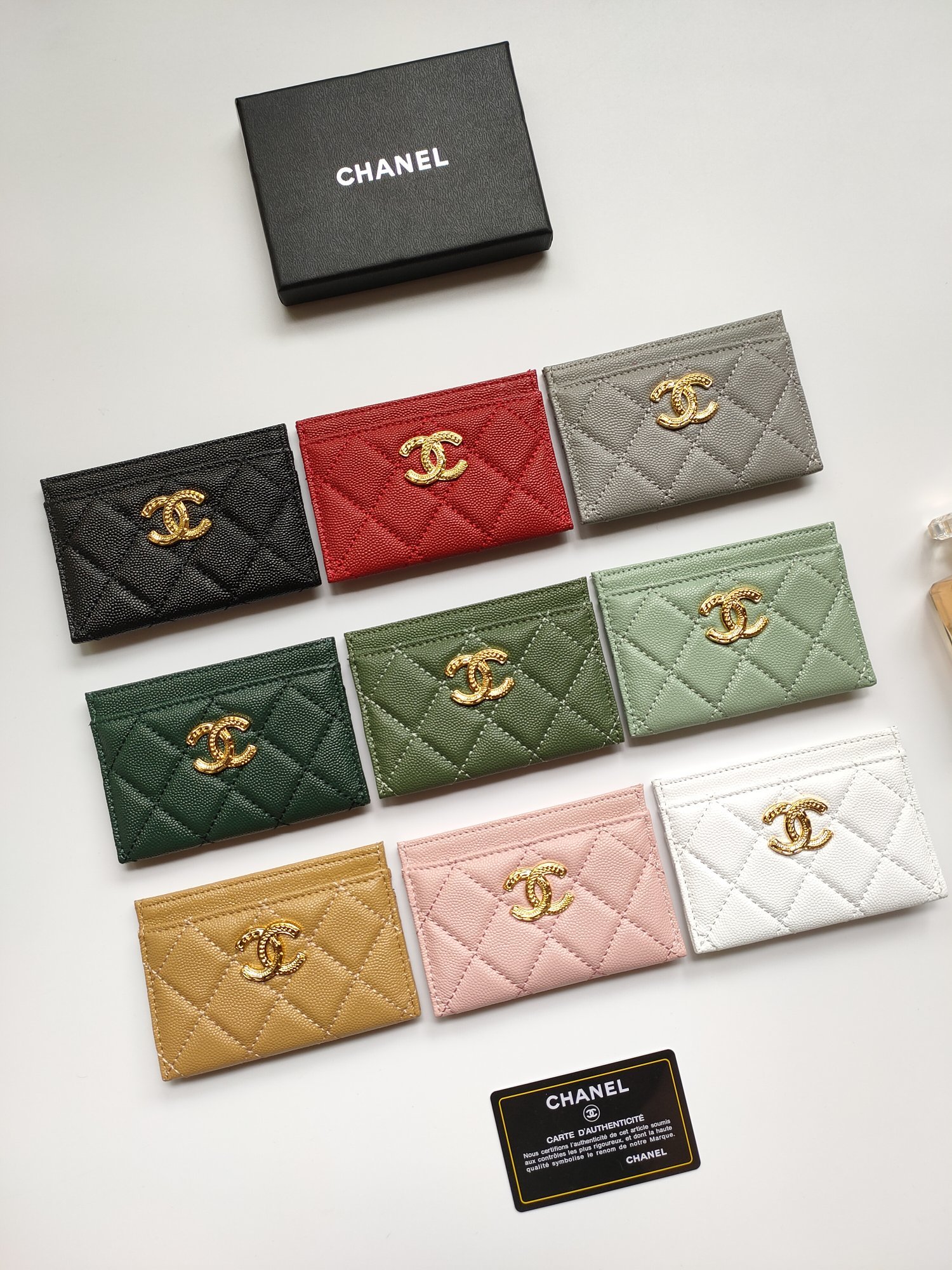 045_ZT Chanel カード入れ ケース付き 3188 - 画像 (1)