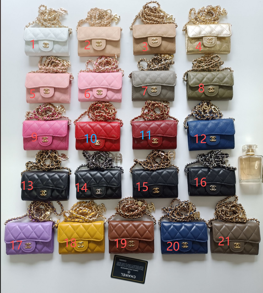 1958f476-90d5-4f57-b1ab-2b08585633b5 Chanel miniチェーンウォレット ケース付き A8937 11.3_7.5_2.1cm - 画像 (1)