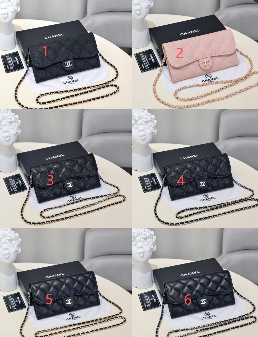 5491755d-3761-45d5-bf7c-af21a1cc04d2 Chanel チェーンウォレット ケース付き 50076 8*10.5*3.5cm - 画像 (1)