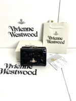 Vivienne Westwood ピカピカ がま口 三つ折り財布 ケース付き - 画像 (3)