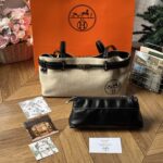 HERMES KELLY トートバッグ 携帯ポーチセット ノベルティ 35*11*18cm - 画像 (5)