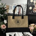 CHANEL ジュート編みトートバッグ 単品/ポーチセット ノベルティ - 画像 (9)
