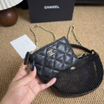 CHANEL ショルダーバック&小銭入れ 2点セット メッシュ ノベルティ 15*22*6cm - 画像 (8)