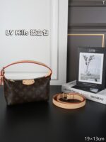 LV Hills デニム 弁当バッグ ケース付き 19*13cm - 画像 (15)