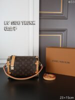 LV SIDE TRUNK デニム ショルダーバック ケース付き 23*15cm - 画像 (12)