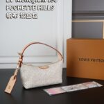 LV Monogram POCHETTE HILLS ハンドバッグ ケース付き 19*12cm
