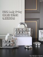 DIOR Lady D-Joy ハンドバッグ ショルダーバッグ ケース付き 16*9cm 22*12cm - 画像 (22)