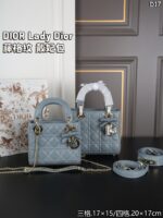 DIOR Lady Dior ハンドバッグ ショルダーバッグ ケース付き 17*15cm 20*17cm - 画像 (12)