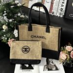 CHANEL ジュート編みトートバッグ 単品/ポーチセット ノベルティ - 画像 (4)