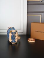 LV SIDE TRUNK デニム ショルダーバック ケース付き 23*15cm - 画像 (5)