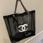 CHANEL メッシュビーチバッグ ポーチ付き 二点セット ノベルティ vip 34*9.5*35cm - 画像 (5)