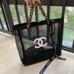 CHANEL メッシュ トートバッグ 化粧ポーチセット ノベルティ 34*9*35CM - 画像 (3)