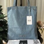 DIOR デニム トートバッグ 化粧ポーチセット ノベルティ L33*15cm S10*10*15cm - 画像 (6)