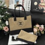 CHANEL ジュート編みトートバッグ 単品/ポーチセット ノベルティ - 画像 (5)