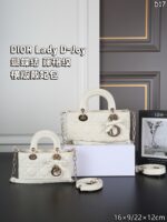 DIOR Lady D-Joy ハンドバッグ ショルダーバッグ ケース付き 16*9cm 22*12cm - 画像 (20)